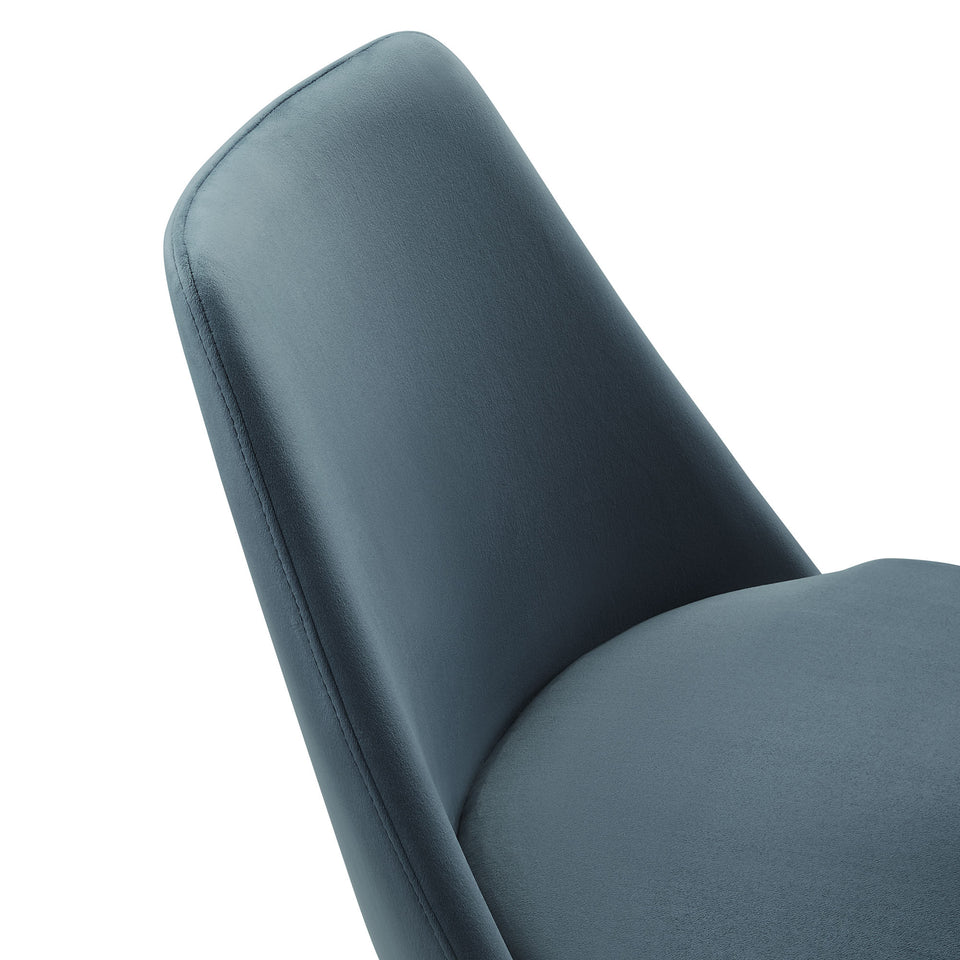 Lippa Swivel Dining Performance Velvet Side Chair by Modway