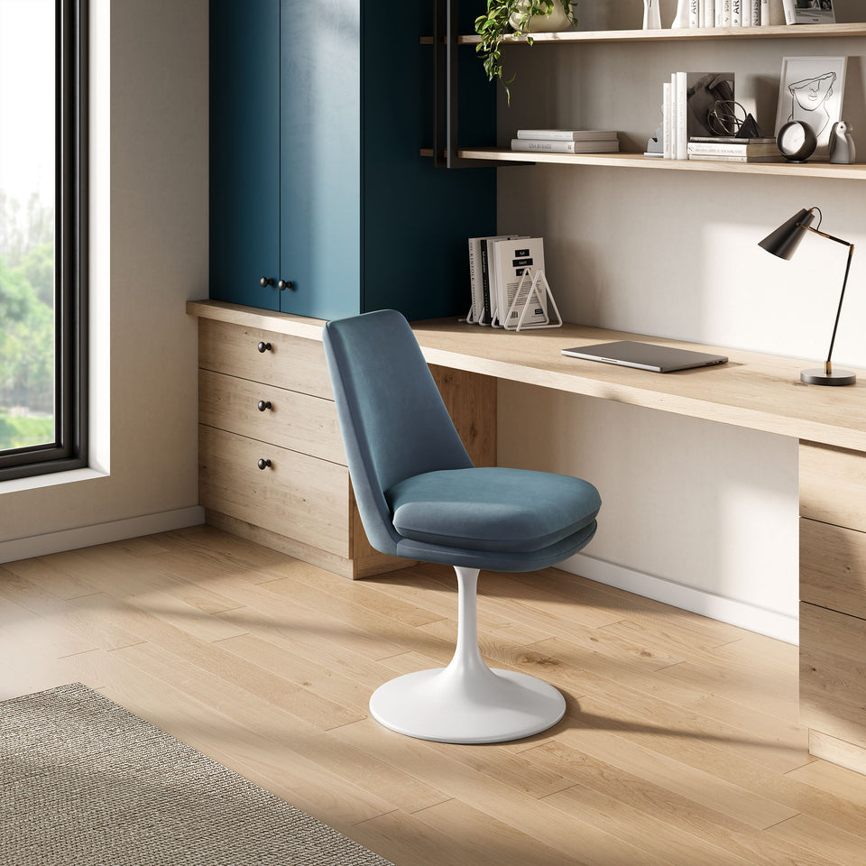 Lippa Swivel Dining Performance Velvet Side Chair by Modway
