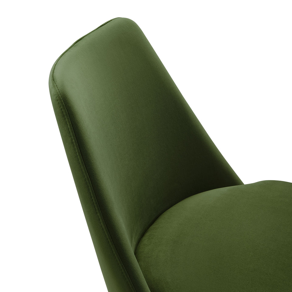 Lippa Swivel Dining Performance Velvet Side Chair by Modway