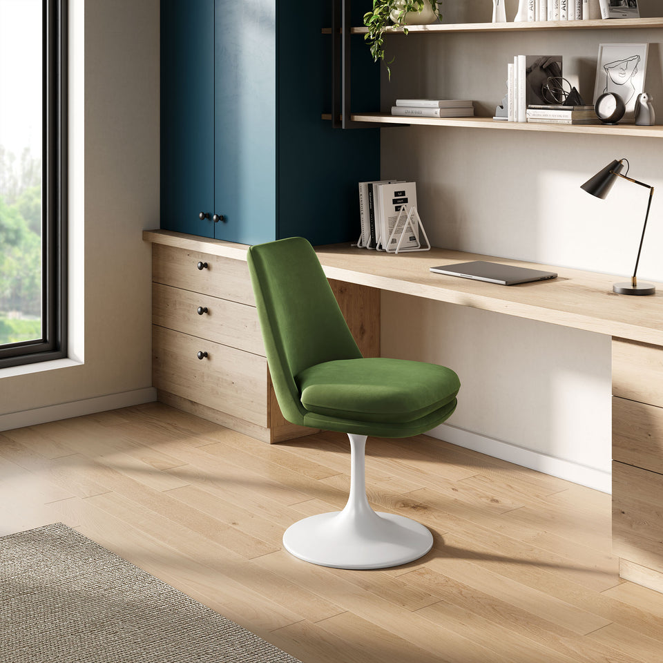 Lippa Swivel Dining Performance Velvet Side Chair by Modway