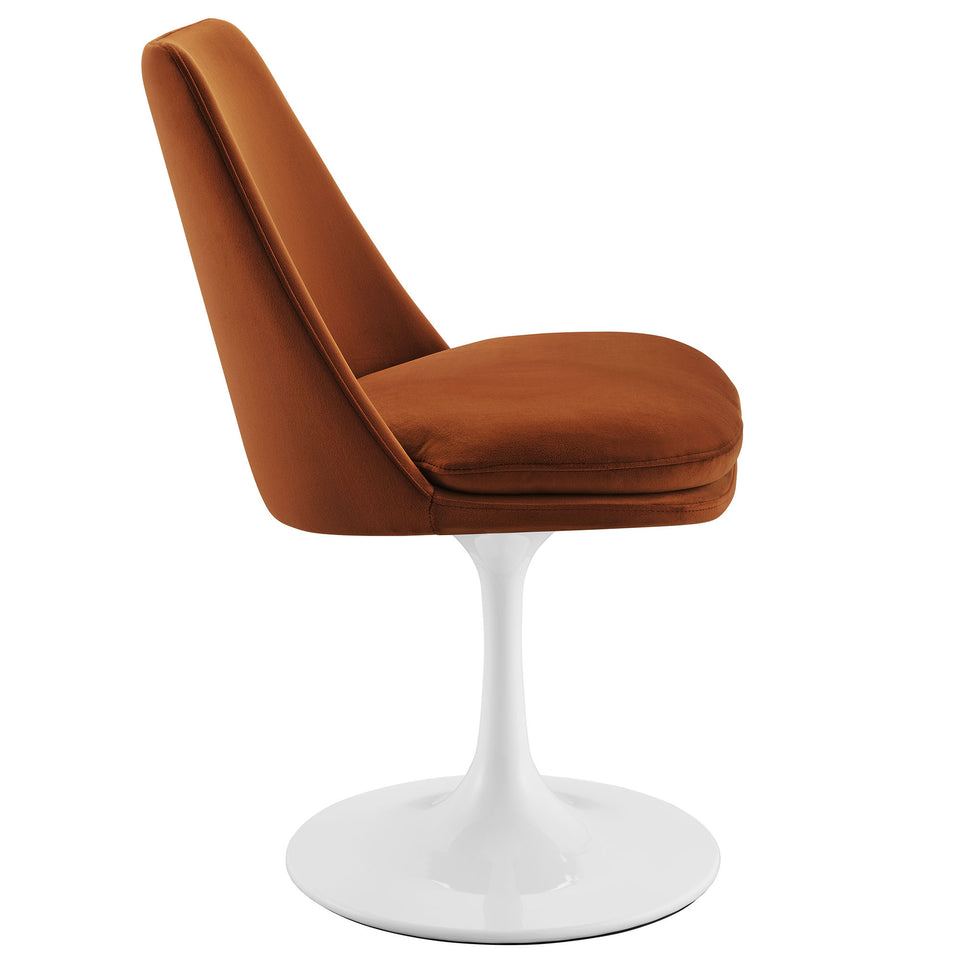 Lippa Swivel Dining Performance Velvet Side Chair by Modway