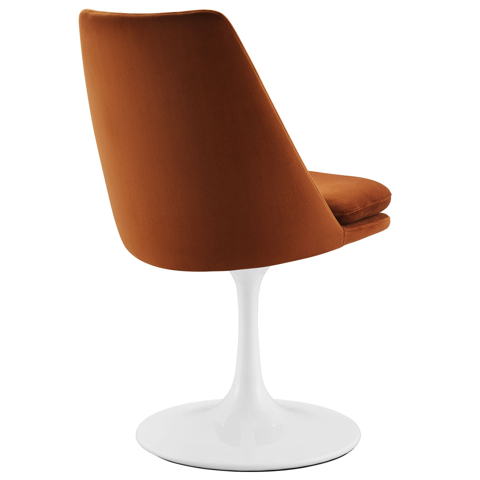 Lippa Swivel Dining Performance Velvet Side Chair by Modway