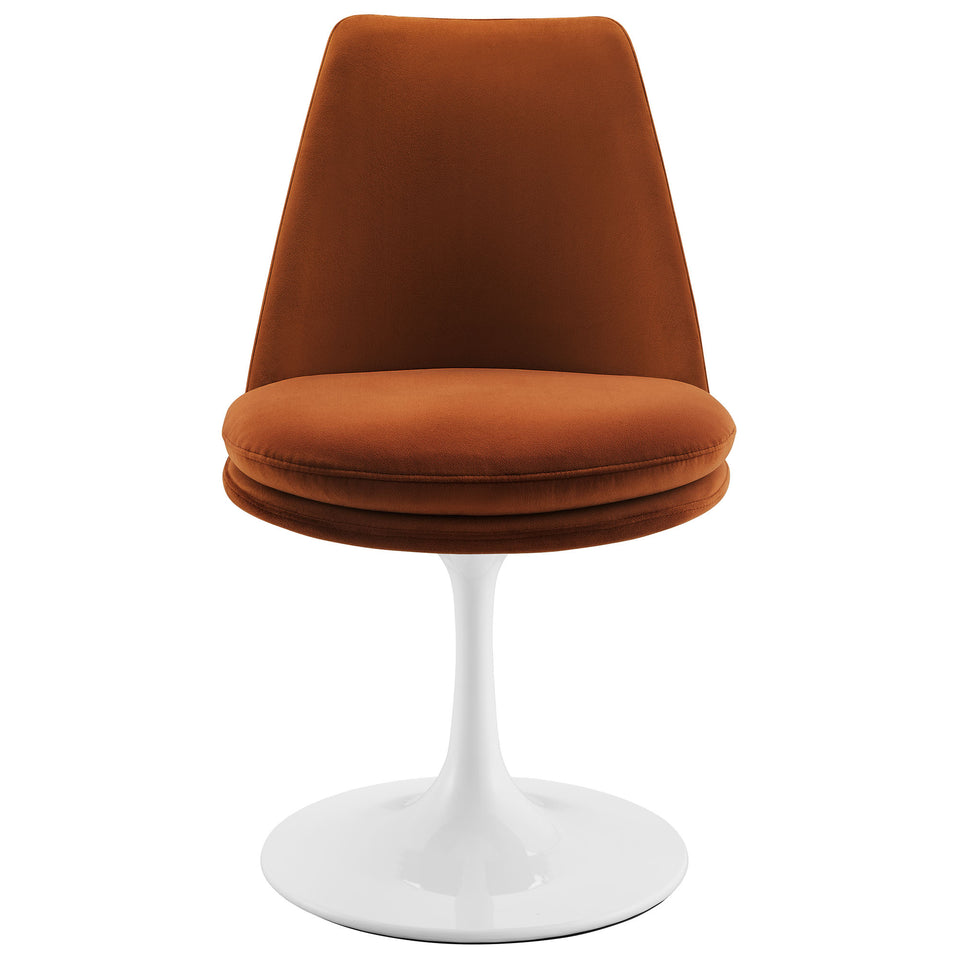 Lippa Swivel Dining Performance Velvet Side Chair by Modway