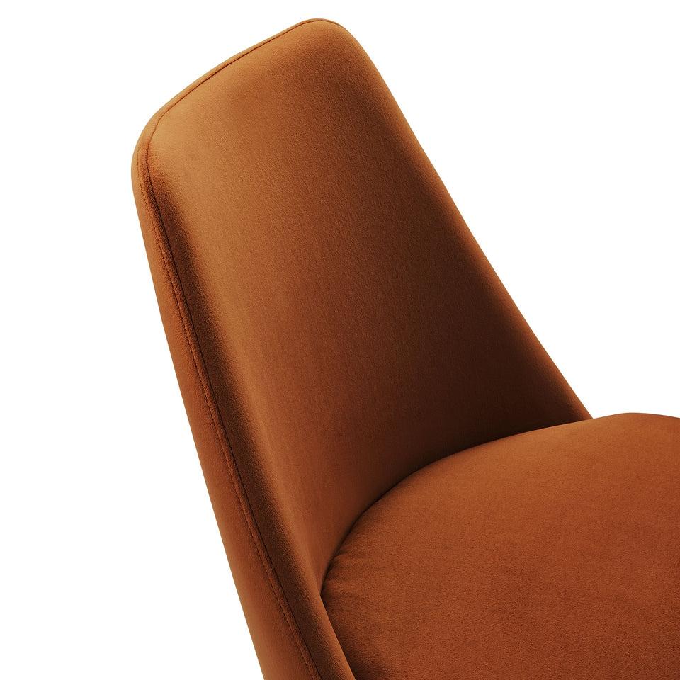 Lippa Swivel Dining Performance Velvet Side Chair by Modway