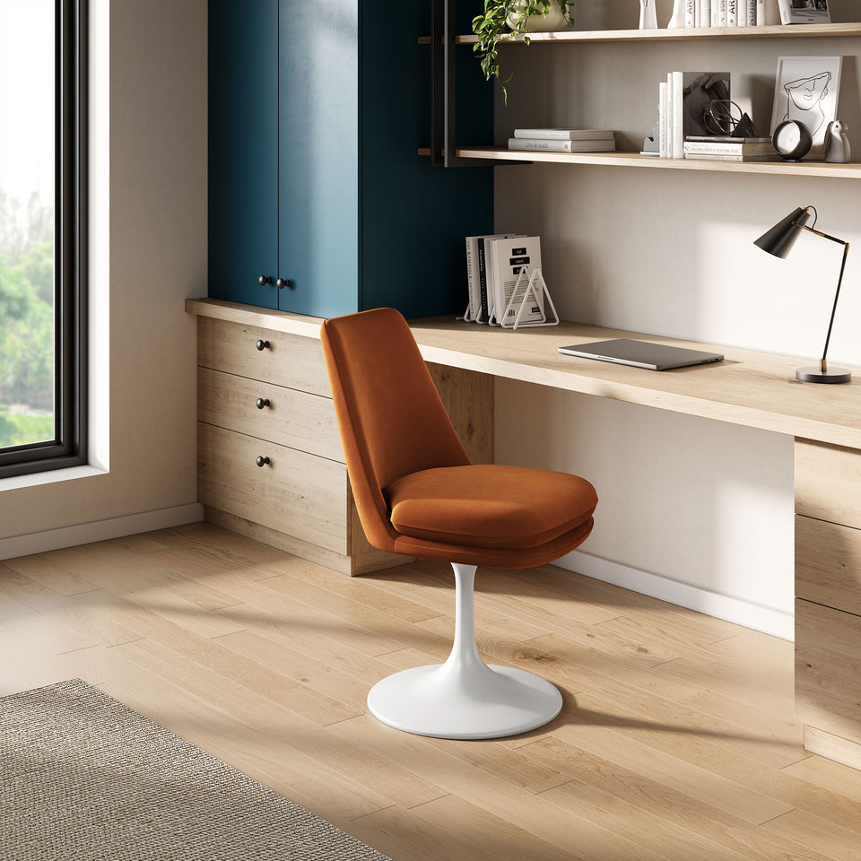 Lippa Swivel Dining Performance Velvet Side Chair by Modway