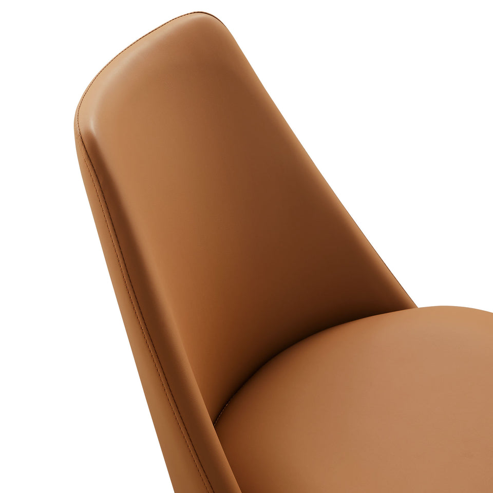Lippa Swivel Dining Vegan Leather Side Chair by Modway