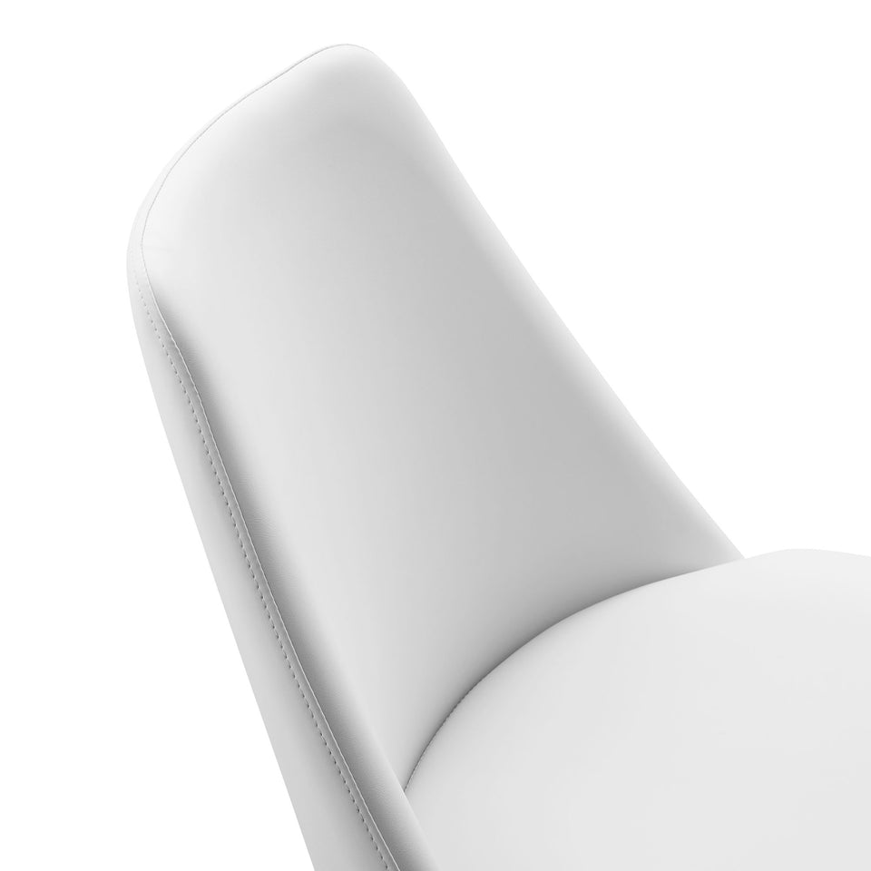Lippa Swivel Dining Vegan Leather Side Chair by Modway