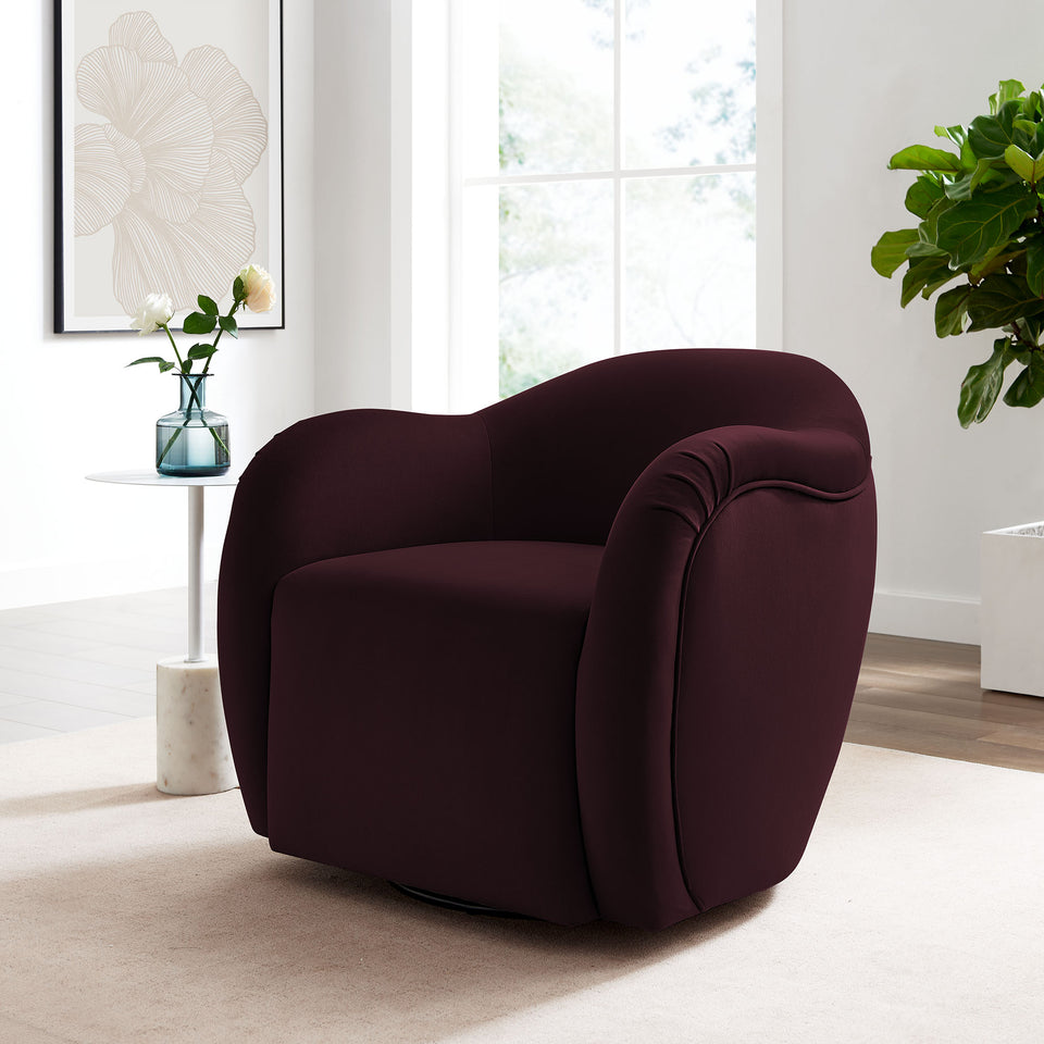 Compose Performance Velvet Swivel Armchair by Modway