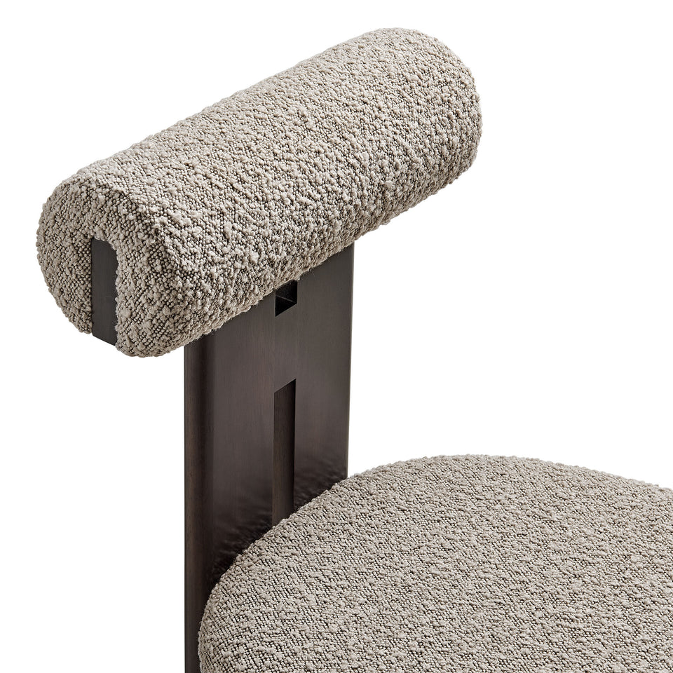 Torian Boucle Fabric Dining Chair Set of 2 by Modway