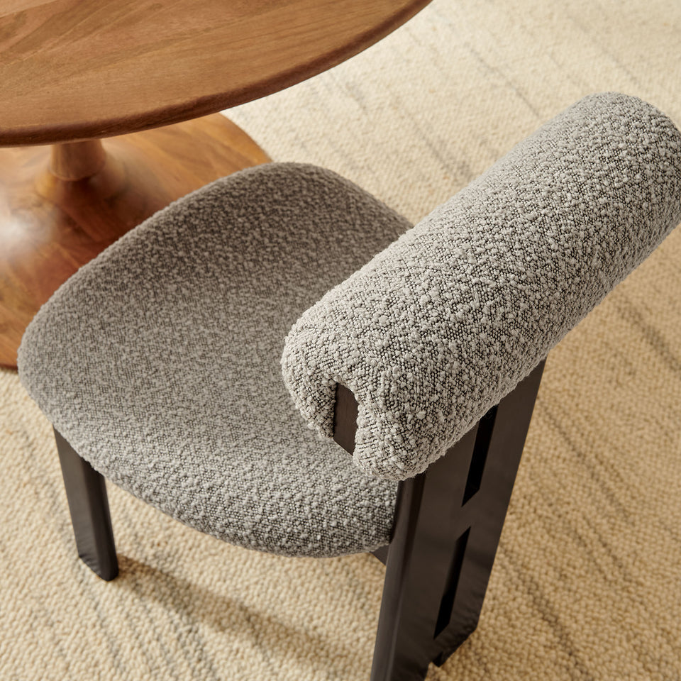 Torian Boucle Fabric Dining Chair Set of 2 by Modway
