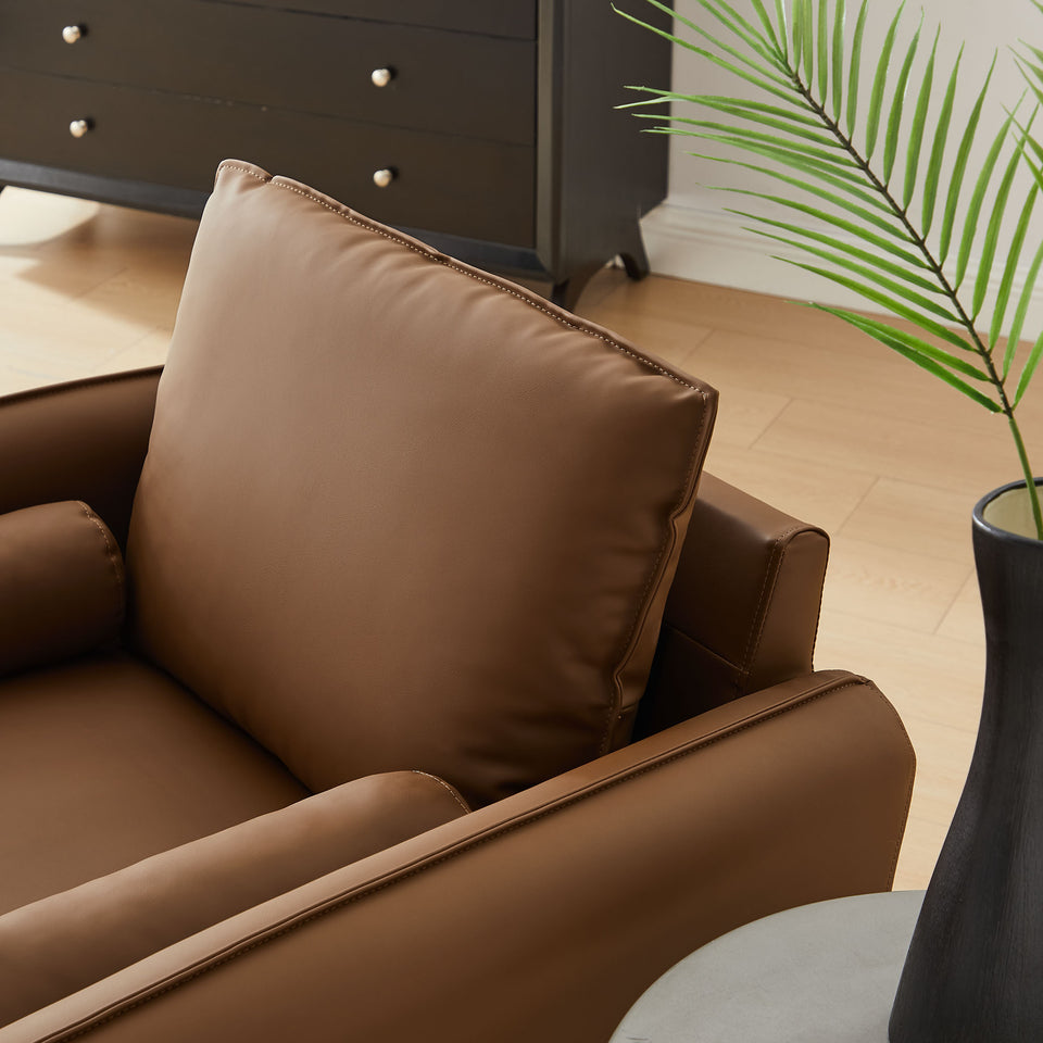 Revive Upholstered Vegan Leather Accent Armchair by Modway