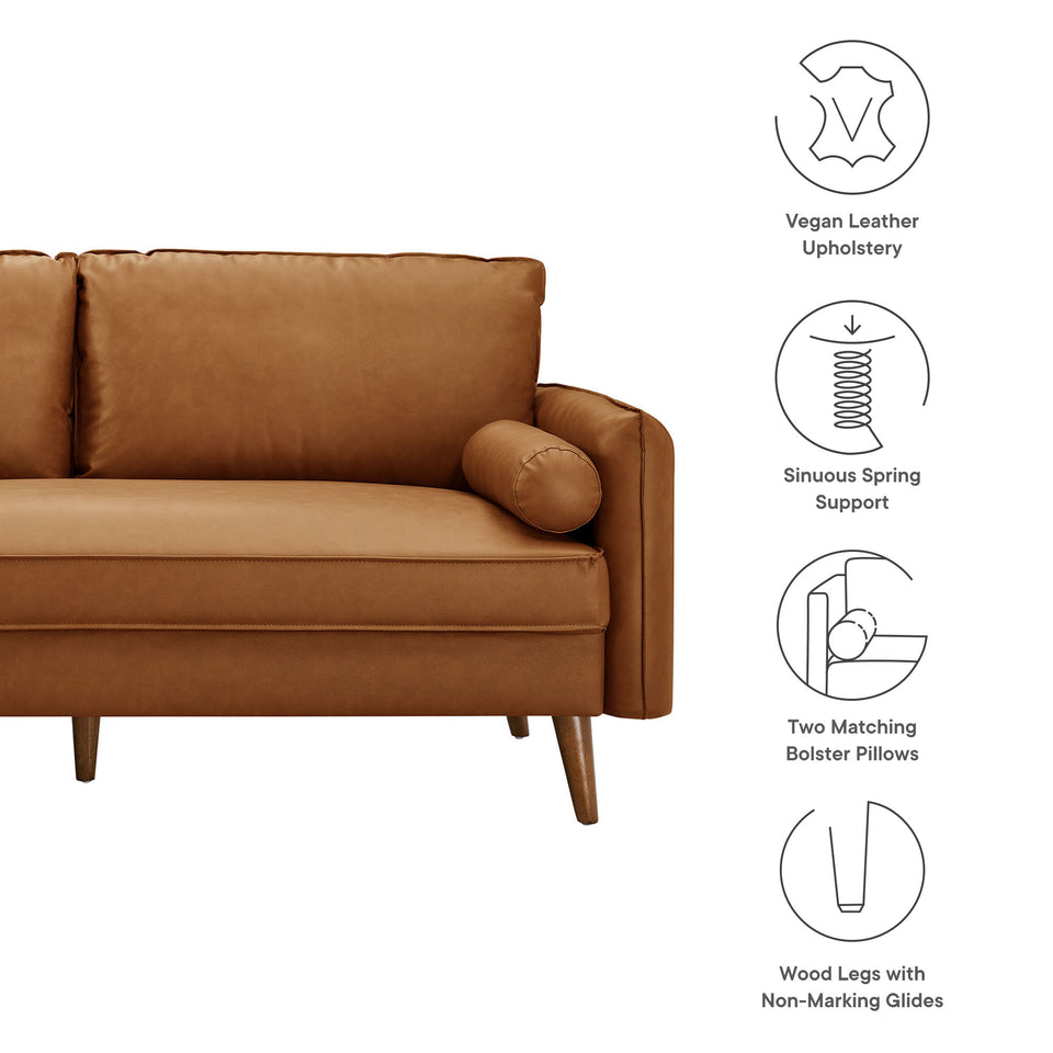 Revive Upholstered Vegan Leather Sofa by Modway