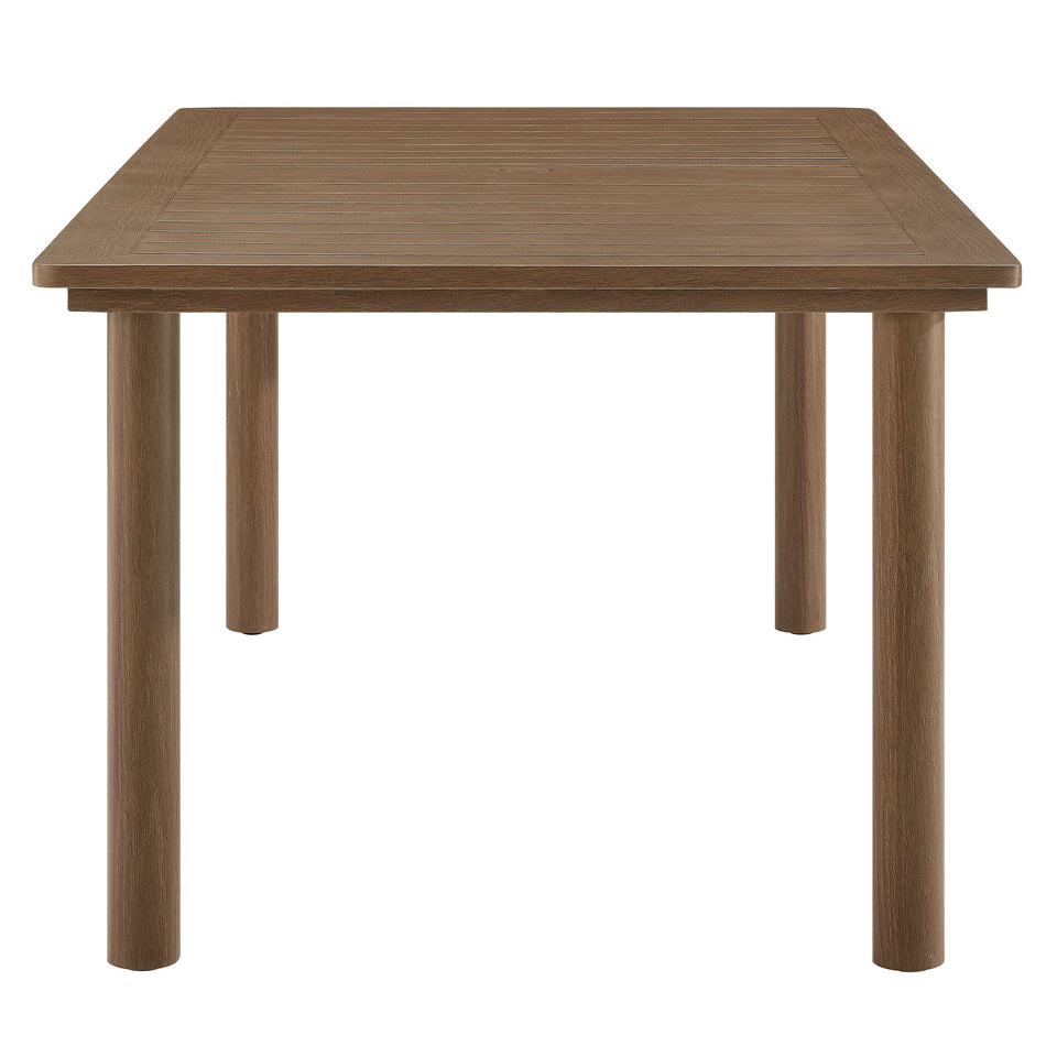 Parkland 76" Outdoor Patio Aluminum Dining Table by Modway