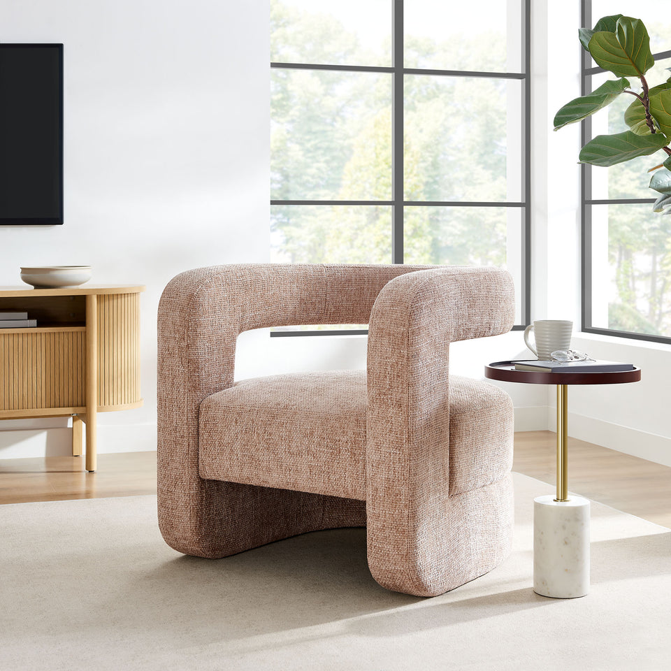 Jaylin Upholstered Chenille Accent Chair by Modway