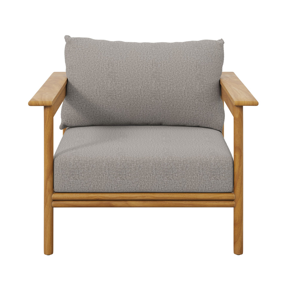 Wren Outdoor Patio Teak Wood Armchair Set of 2 by Modway