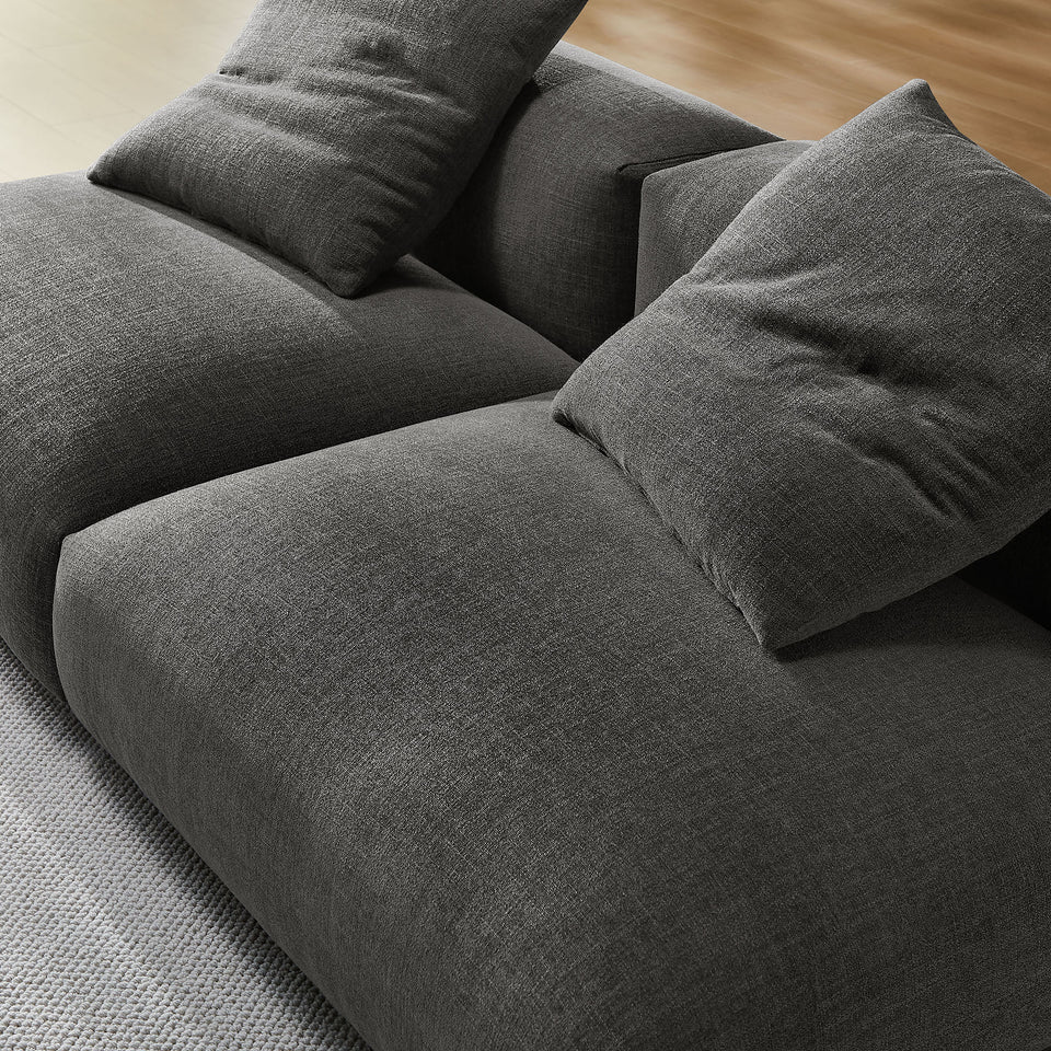 Solace 2-Piece Modular Upholstered Fabric Sofa by Modway