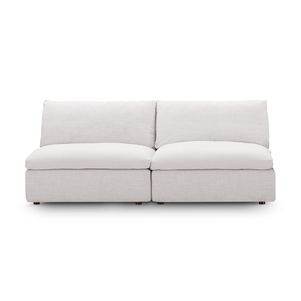 Commix Down Filled Overstuffed 2-Piece Armless Sectional Loveseat by Modway