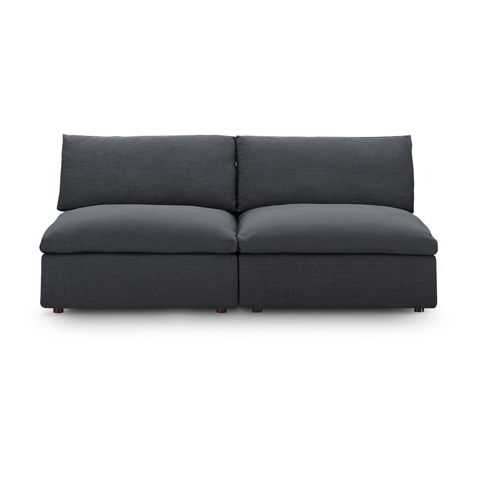 Commix Down Filled Overstuffed 2-Piece Armless Sectional Loveseat by Modway