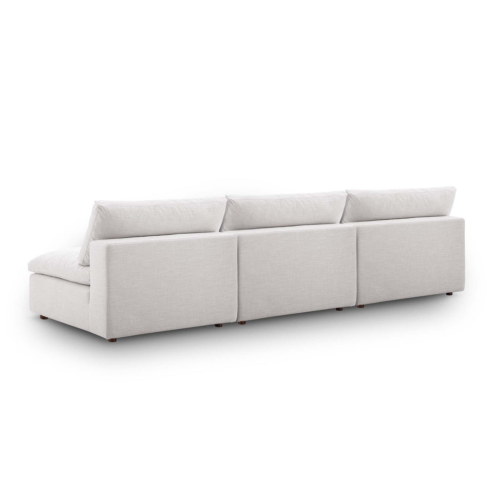 Commix Down Filled Overstuffed 3-Piece Armless Sectional Sofa by Modway