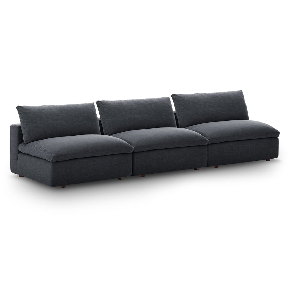 Commix Down Filled Overstuffed 3-Piece Armless Sectional Sofa by Modway