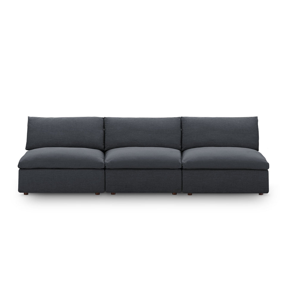 Commix Down Filled Overstuffed 3-Piece Armless Sectional Sofa by Modway