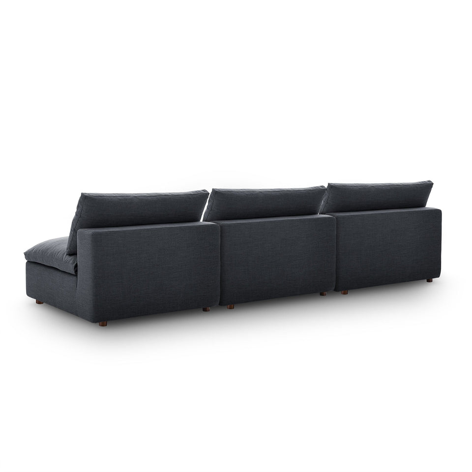 Commix Down Filled Overstuffed 3-Piece Armless Sectional Sofa by Modway
