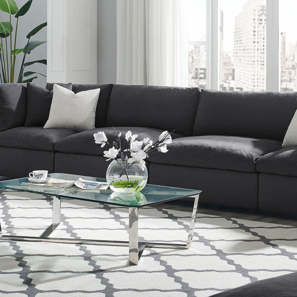 Commix Down Filled Overstuffed 3-Piece Armless Sectional Sofa by Modway
