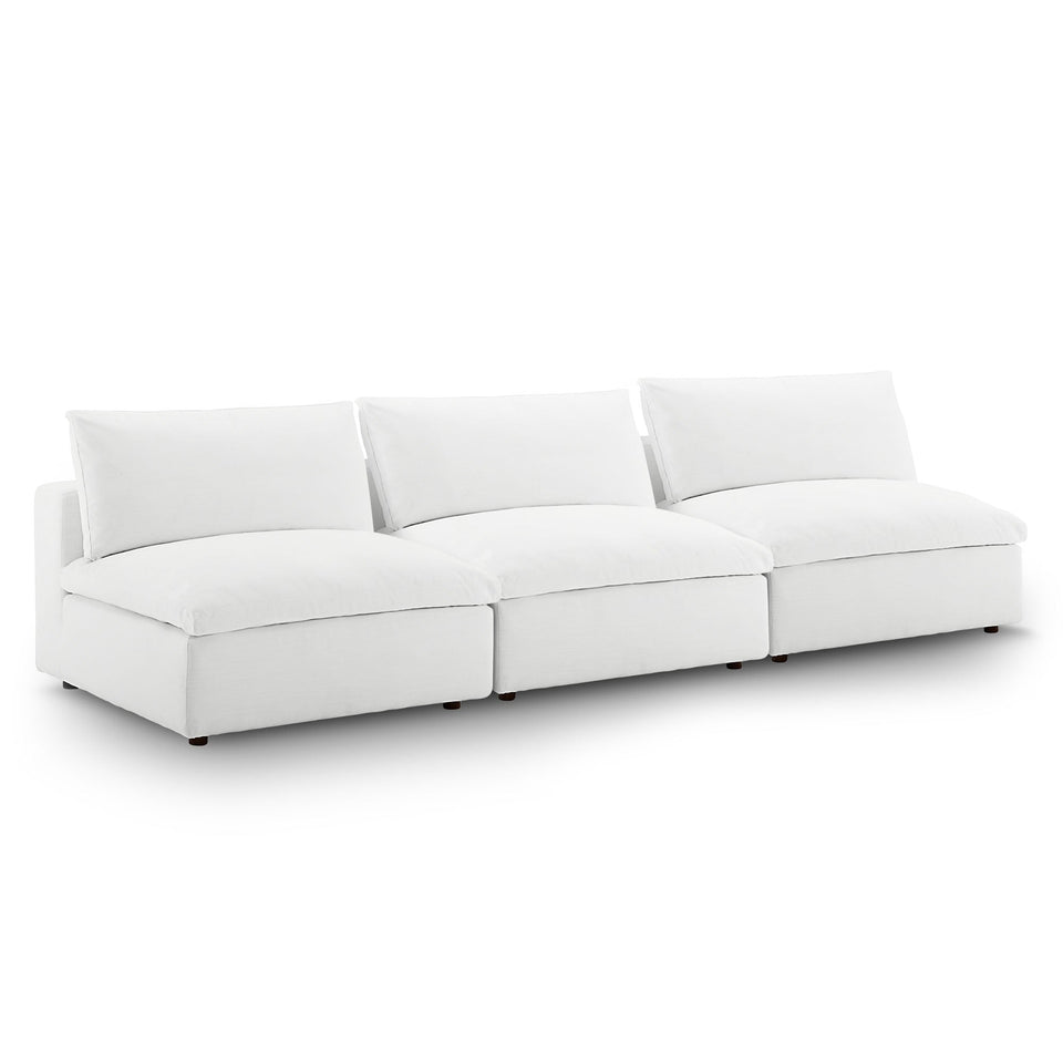 Commix Down Filled Overstuffed 3-Piece Armless Sectional Sofa by Modway