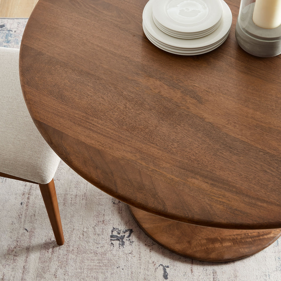 Lippa 48" Round Solid Wood Dining Table by Modway