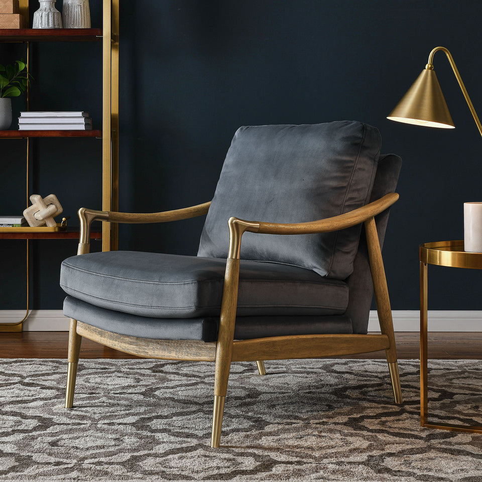 Langford Performance Velvet Accent Armchair by Modway