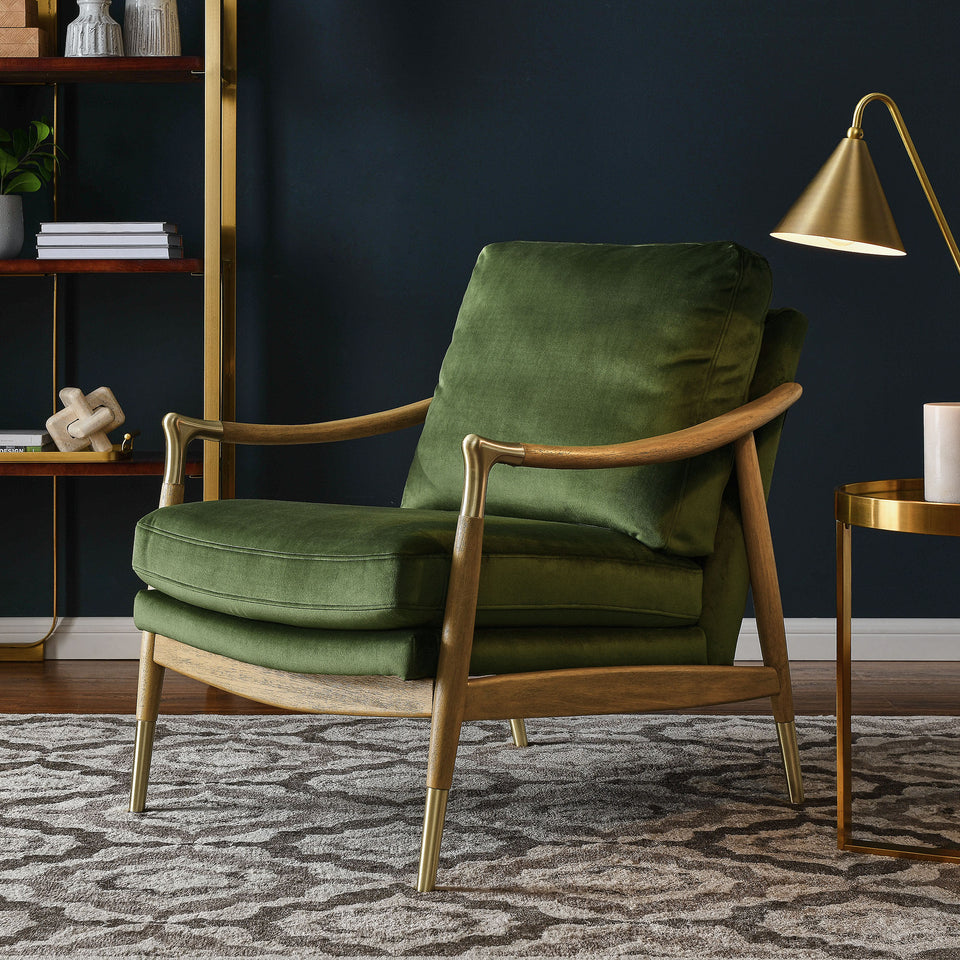 Langford Performance Velvet Accent Armchair by Modway