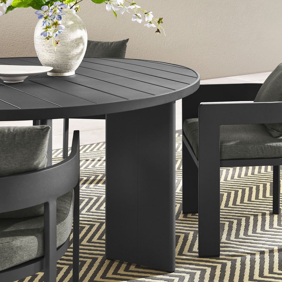 Tahoe 5-Piece Outdoor Patio Aluminum Dining Set by Modway