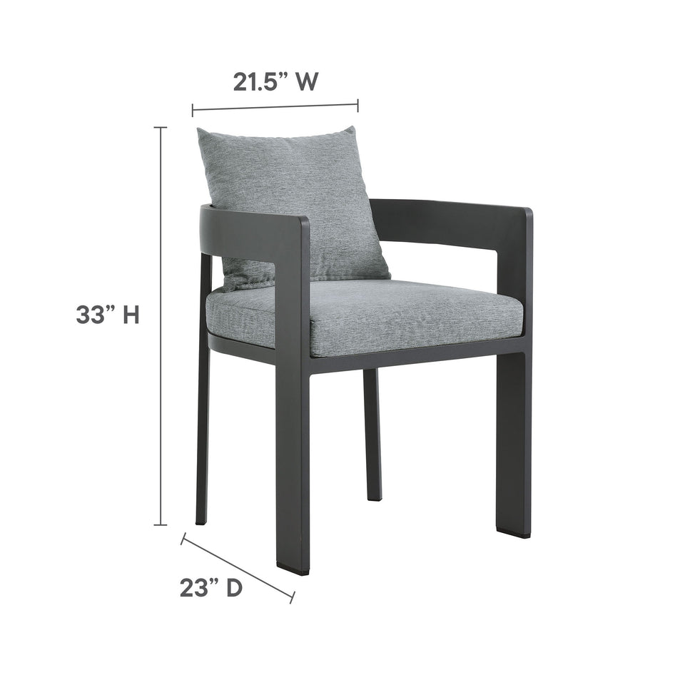 Tahoe 5-Piece Outdoor Patio Aluminum Dining Set by Modway