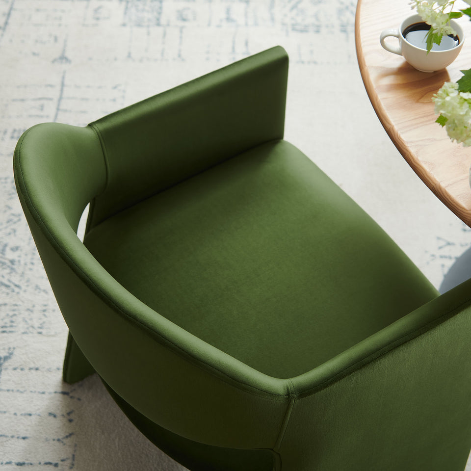 Talia Performance Velvet Dining Armchair by Modway