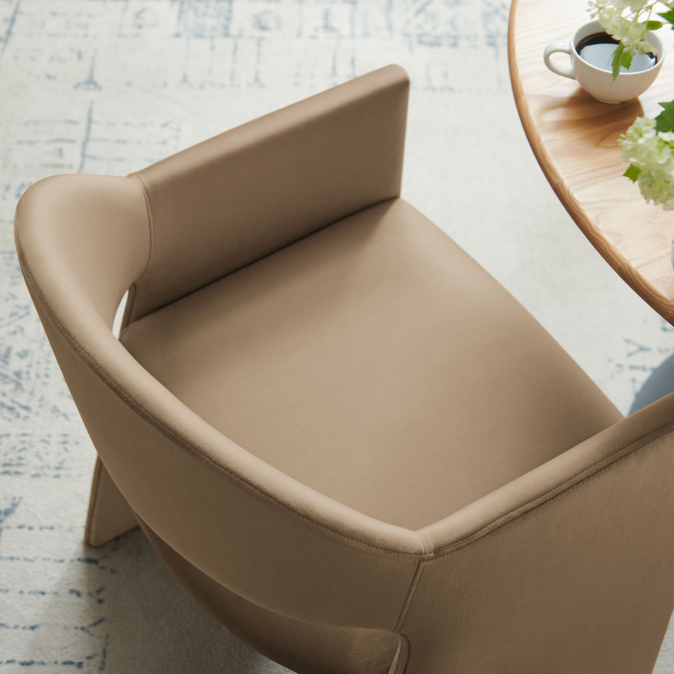 Talia Performance Velvet Dining Armchair by Modway