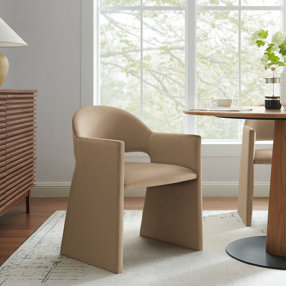 Talia Performance Velvet Dining Armchair by Modway