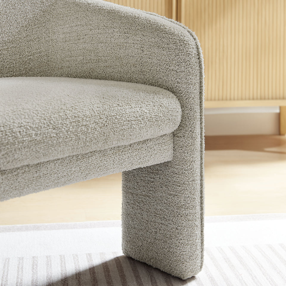 Greer Boucle Fabric Upholstered Accent Armchair by Modway