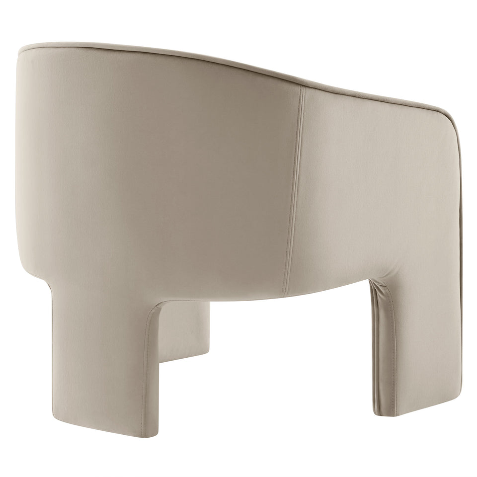 Greer Performance Velvet Upholstered Accent Armchair by Modway