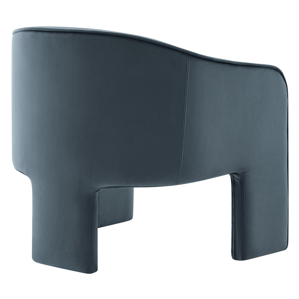 Greer Performance Velvet Upholstered Accent Armchair by Modway