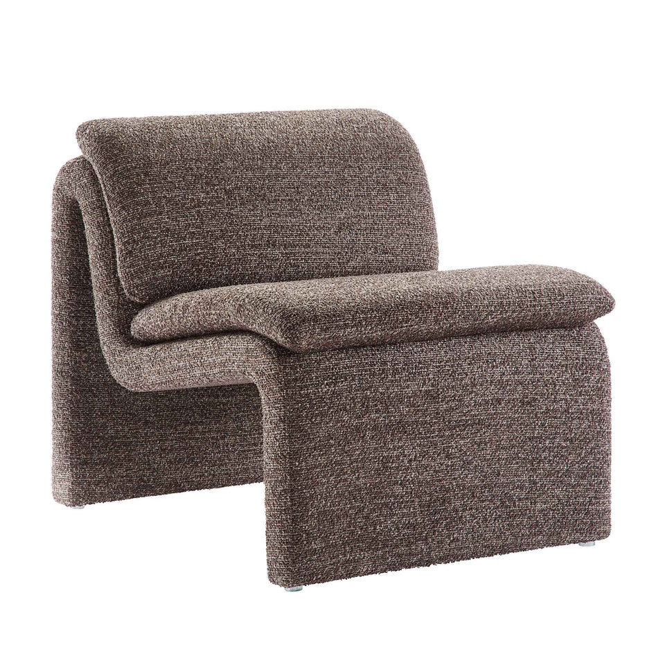 Lume Boucle Upholstered Armless Accent Chair by Modway