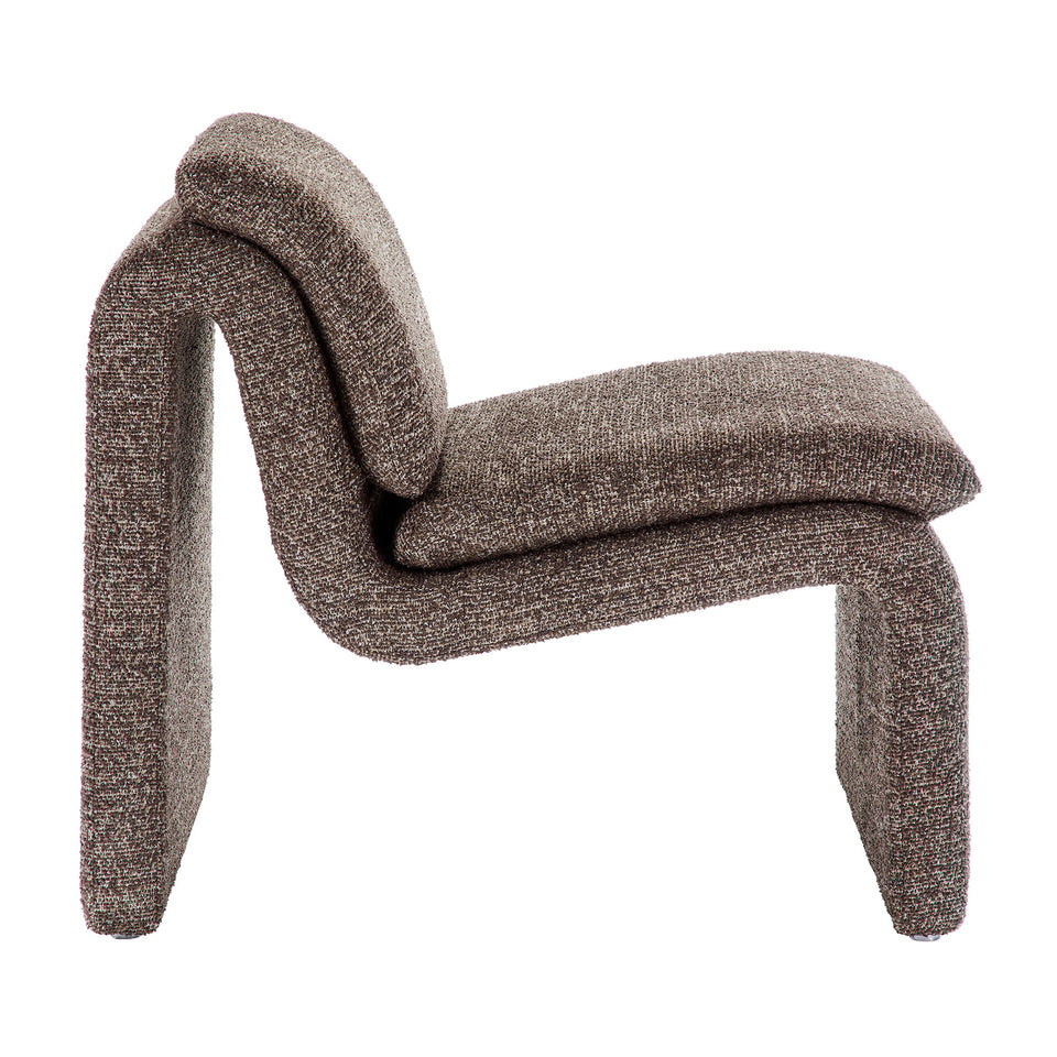 Lume Boucle Upholstered Armless Accent Chair by Modway