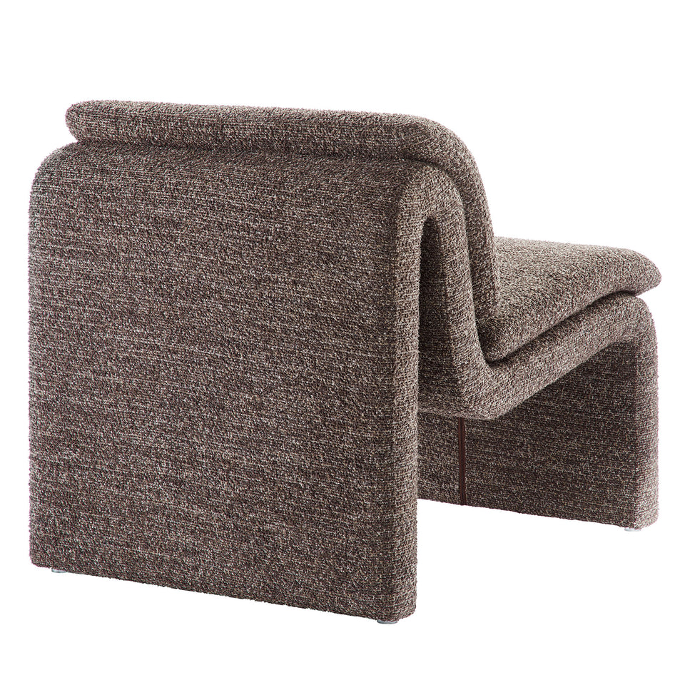 Lume Boucle Upholstered Armless Accent Chair by Modway