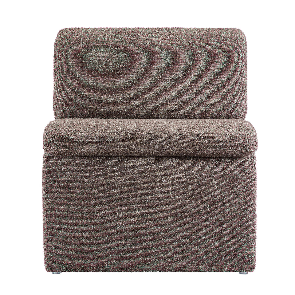 Lume Boucle Upholstered Armless Accent Chair by Modway