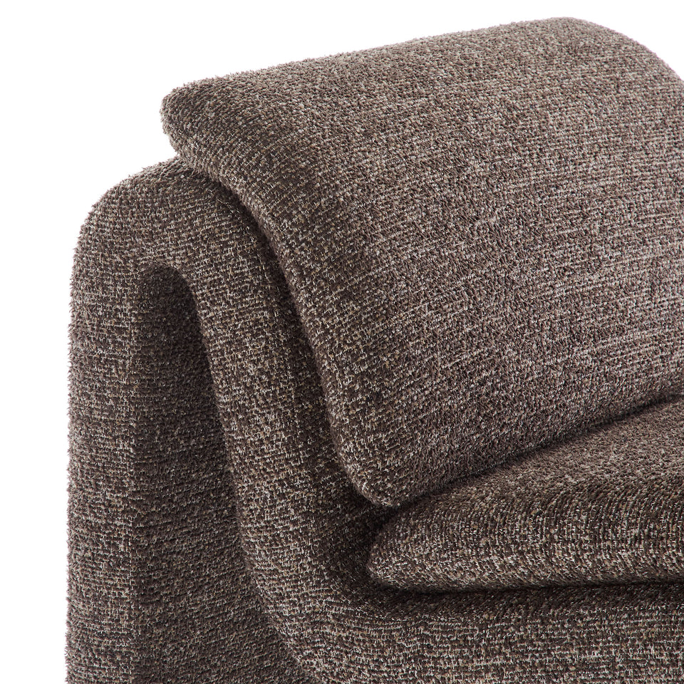 Lume Boucle Upholstered Armless Accent Chair by Modway