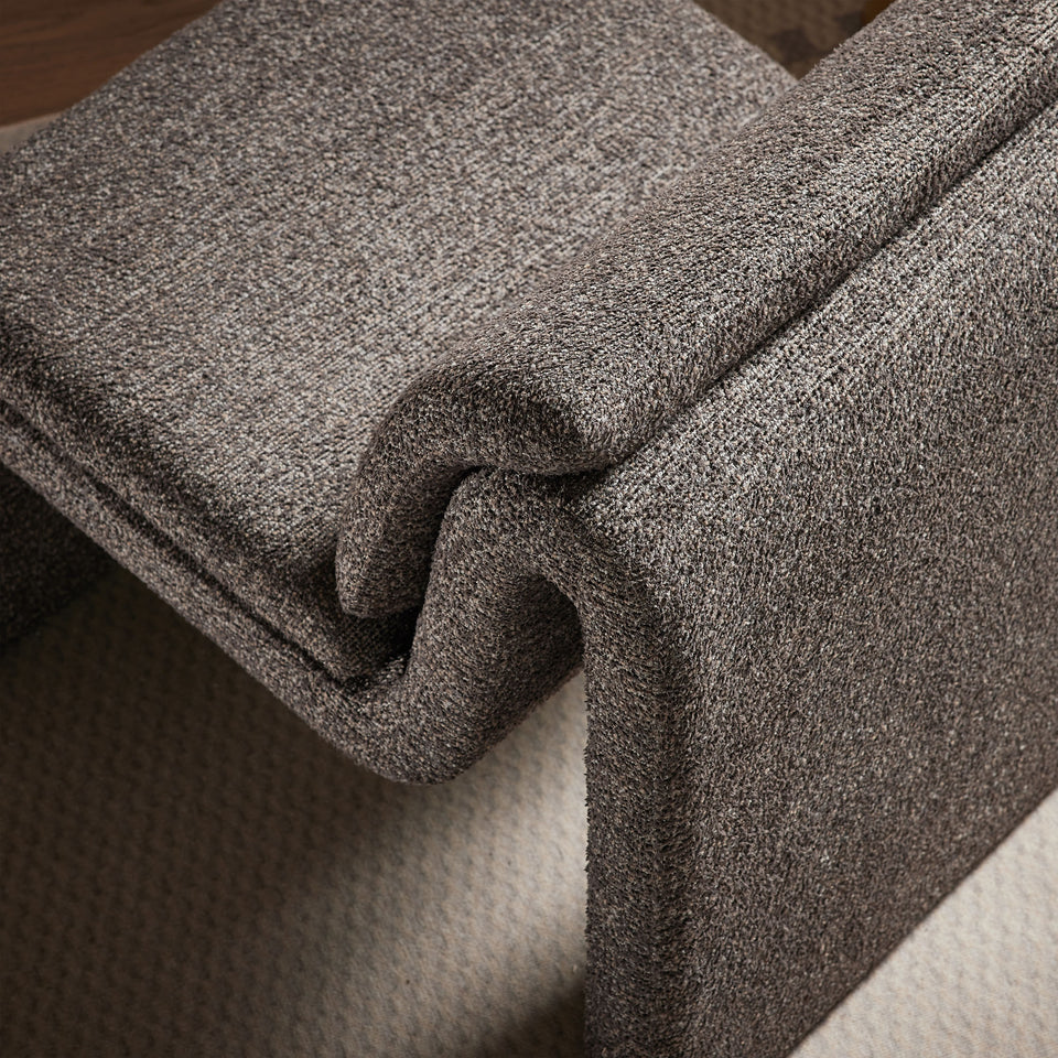 Lume Boucle Upholstered Armless Accent Chair by Modway