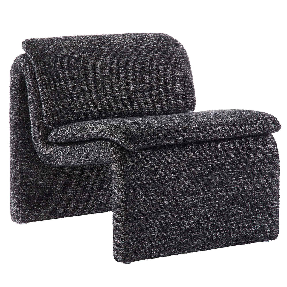 Lume Boucle Upholstered Armless Accent Chair by Modway