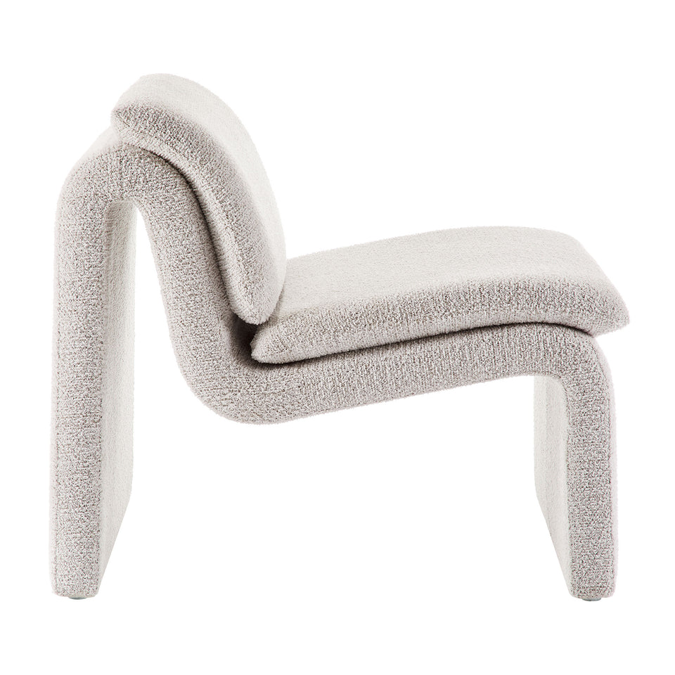 Lume Boucle Upholstered Armless Accent Chair by Modway