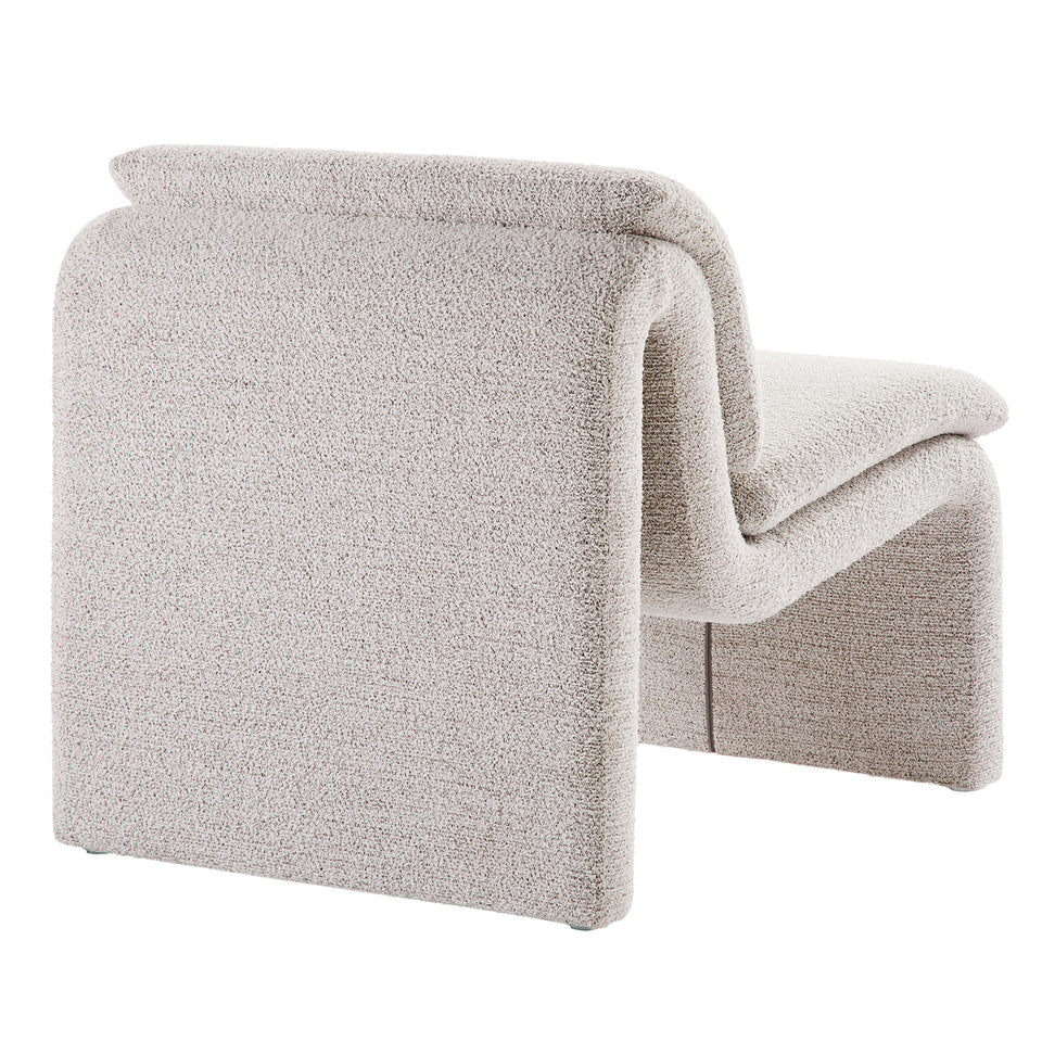 Lume Boucle Upholstered Armless Accent Chair by Modway