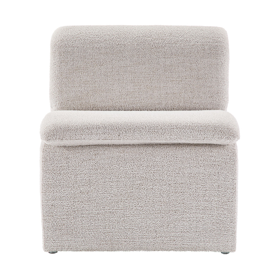 Lume Boucle Upholstered Armless Accent Chair by Modway