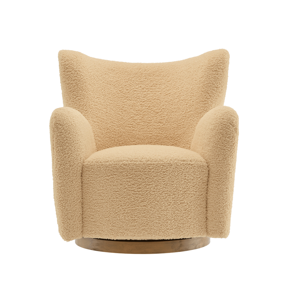 Montrose Wingback Sherpa Swivel Accent Chair by Modway